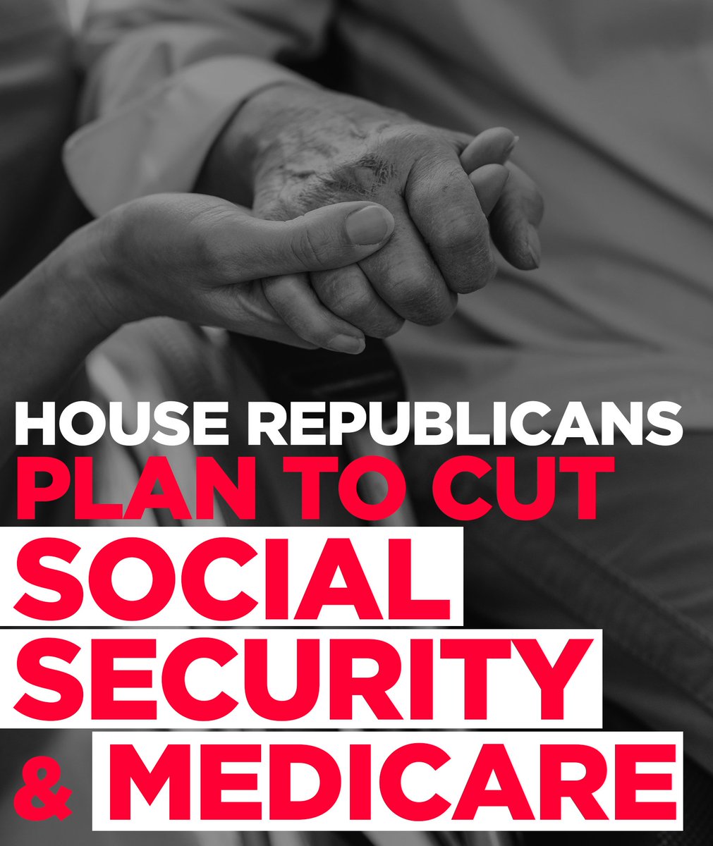 It's simple: House Republicans side with MAGA over the middle class. They're planning to give huge new tax breaks to billionaires & big corporations while cutting Social Security & Medicare to pay for them. We can't afford his dangerous agenda.