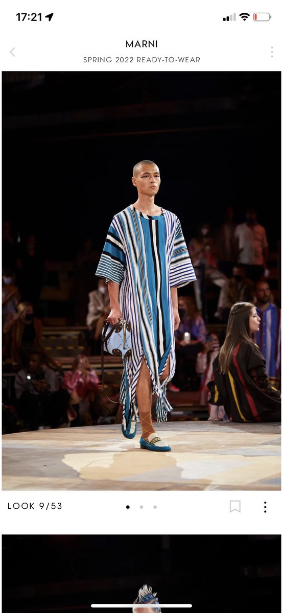 Marni SS22 kaftan, I see you—and I hear your presence on this album as well