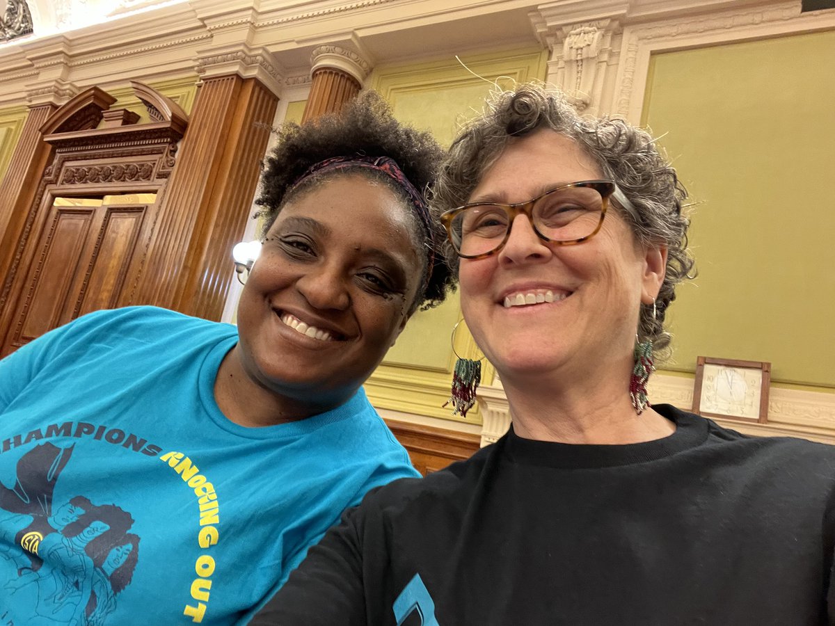 What fun to testify right next to a great advocate and policy expert! With @SPACEsInAction Michele Kilpatrick (repping the great Richard Benjumea).  Literally as we wait in front of the chairman to testify about the need to #TaxWealth to #InvestInUs and #StopTheCuts