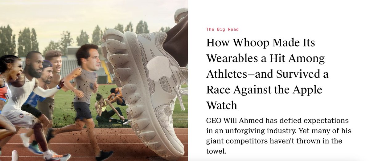 “Every morning, I’m probably identifying something about my performance, behavior...that I could have tweaked or enhanced or improved. I find it very peaceful.” This Weekend's Big Read is a profile of @Willahmed—and proof you can make a hit in wearables! theinformation.com/articles/how-w…