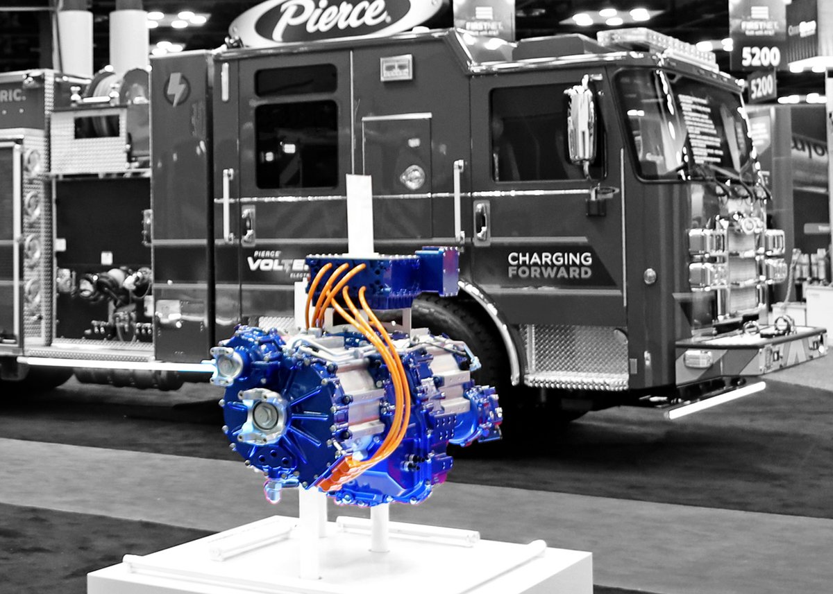 We are excited to share that the electro-mechanical, infinitely variable transmission (EMIVT) system which powers the Pierce #Volterra Electric Fire Truck has been awarded the 2024 Automotive News PACE Award. Learn more about the Pierce® Volterra™ EV: piercemfg.com/electric-fire-…