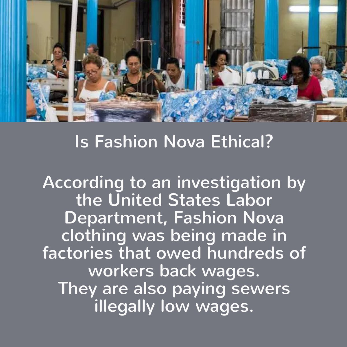 Ready to ditch Fashion Nova?

Fashion Nova is an incredibly unique brand and not in a positive way.

They are an ultra-fast fashion brand.

Click the link below to see how we rated them & to find better alternatives.

eco-stylist.com/is-fashion-nov…

#slowfashion #livingwage #fastfashion