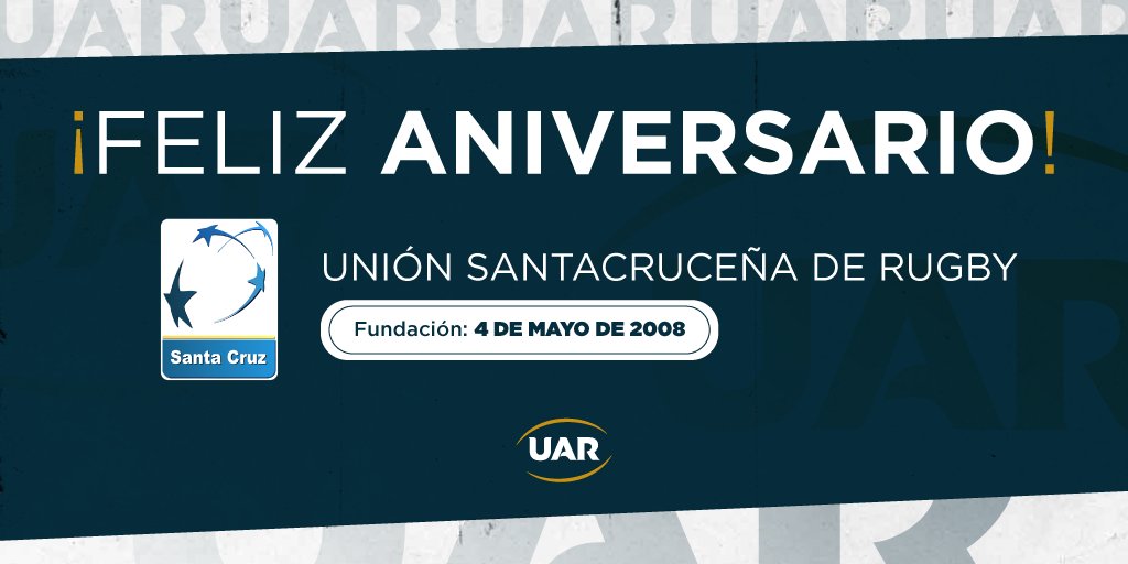 ¡Le deseamos un feliz día a la Unión Santacruceña de Rugby en su aniversario! 👏🏼 #LaUniónDeTodos