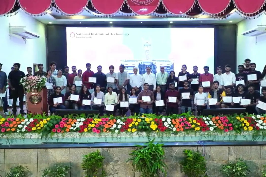 We celebrated the incredible achievements of our students on NIT Trichy's Institute Day 2024!  The rank holders, the winners of Endowments, and Alumni awardees were bestowed with medals and certificates in various categories. #NITTrichy #InstituteDay #StudentAchievements