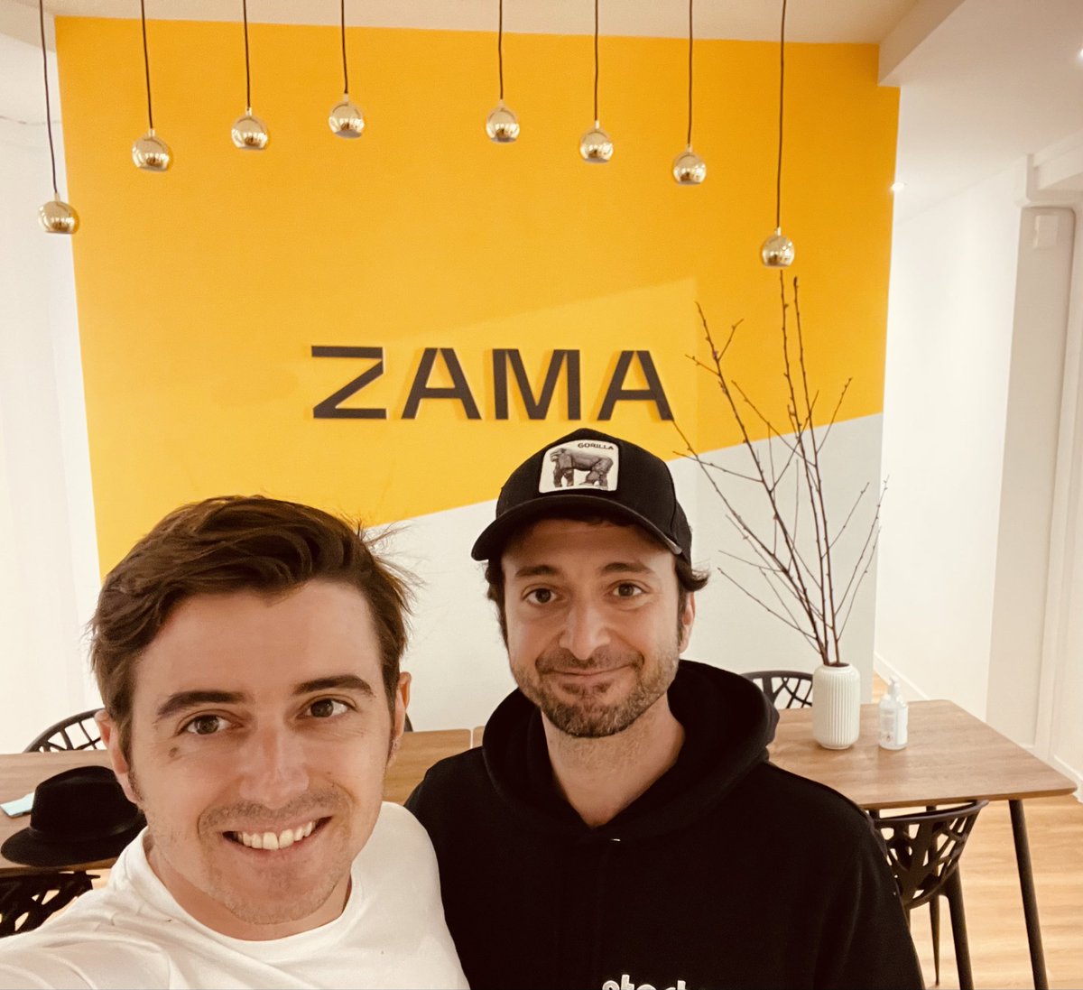 Two years ago to the day, on May 3rd, 2022, in the early days of @zama_fhe with my friend @randhindi. It's been an incredible journey so far, and I'm very glad to be a part of it. FHE 🚀