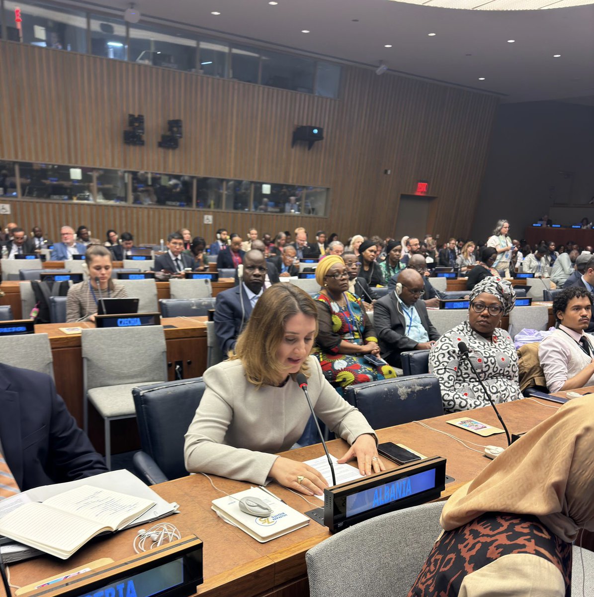 #ICPD30🇦🇱delivered a statement on behalf of🇦🇺🇦🇹🇧🇪🇧🇦🇧🇬🇨🇻🇨🇦🇨🇱🇨🇴🇭🇷🇨🇾🇨🇿🇩🇰🇪🇪🇫🇮 🇫🇷🇬🇪🇩🇪🇬🇷🇭🇺🇮🇸🇮🇪🇮🇱🇮🇹🇯🇵🇳🇱🇱🇻🇱🇮🇱🇹🇱🇺🇲🇹🇲🇽🇲🇪🇳🇿🇲🇰🇳🇴🇵🇱🇵🇹🇲🇩🇸🇰🇸🇮🇿🇦🇪🇸🇸🇪🇨🇭🇬🇧🇺🇸&🇪🇺highlighting the Political Declaration focus on HR & Gender Equality, although greater ambition for the realization of SRHR is needed by MS