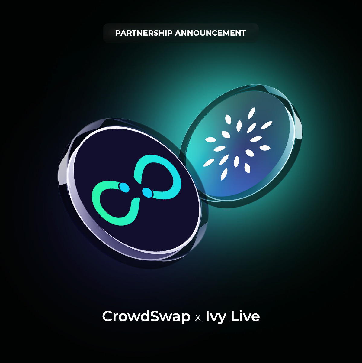 PARTNERSHIP ANNOUNCEMMENT  
Ivy Live x CrowdSwap 🤝

Ivy live is now powered by CrowdSwap's seamless & reliable Web3 solution.  Their community can enjoy effortless crypto exchange with just a few clicks across seven networks.

 💹We are proud to improve our community's trading…