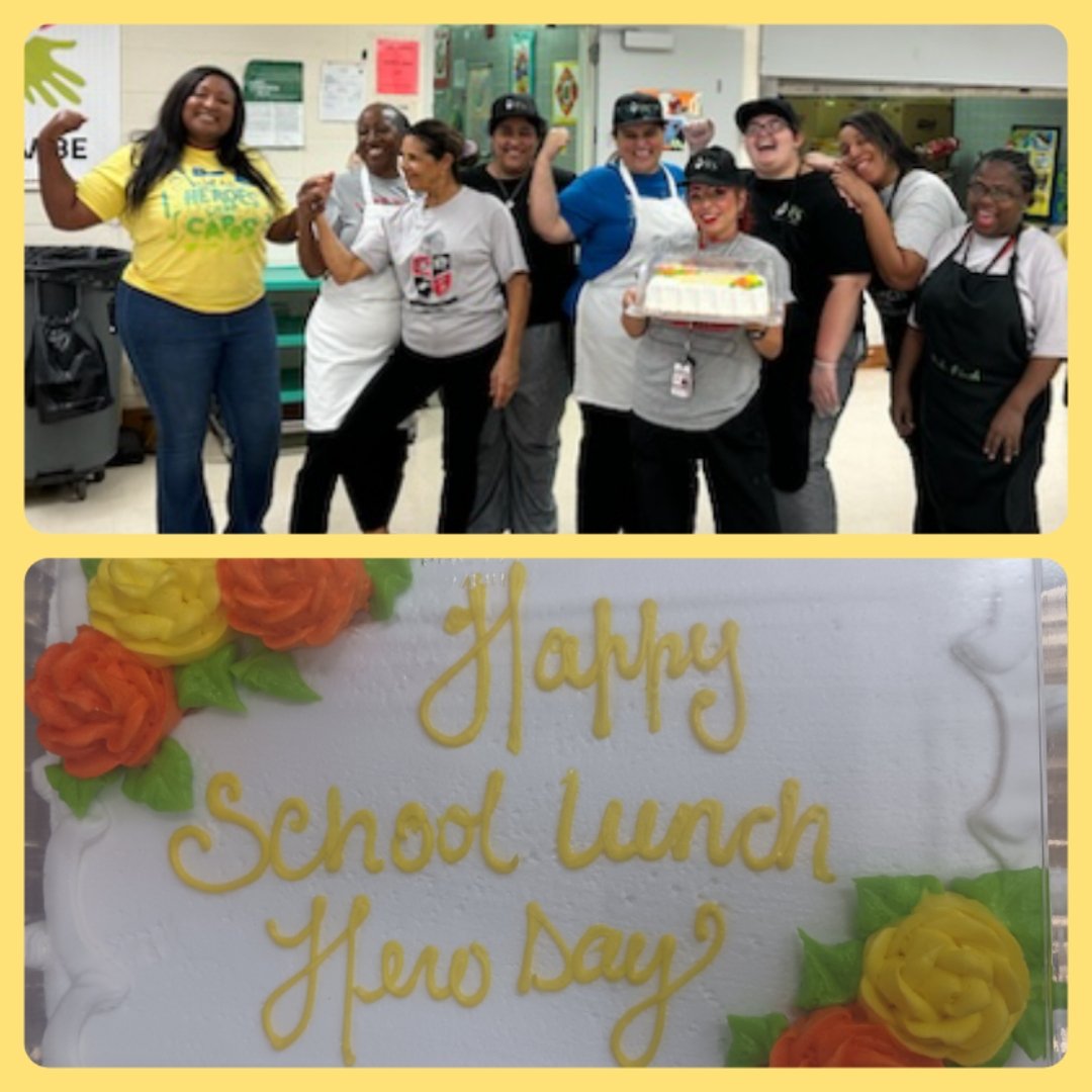 Today, we celebrate our Cafeteria Lunch Heroes! Thank you for serving up delicious meals and smiles every day. #CafeteriaLunchHeroDay