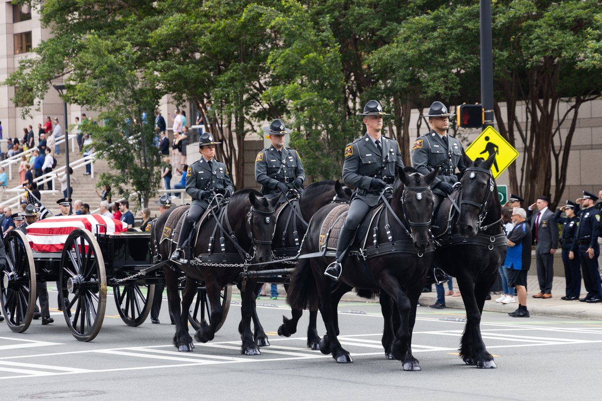 A hero laid to rest. Today we honor the life and service of @CMPD Officer Joshua Eyer.