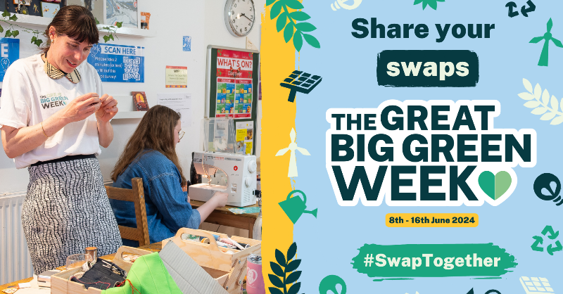 As part of #GreatBigGreenWeek, we’re collecting your #SwapTogether stories to share with all political parties this summer ✊ Share your swap on social media using the hashtag #SwapTogether or add it directly to the website ➡️ greatbiggreenweek.com/take-action/sw…