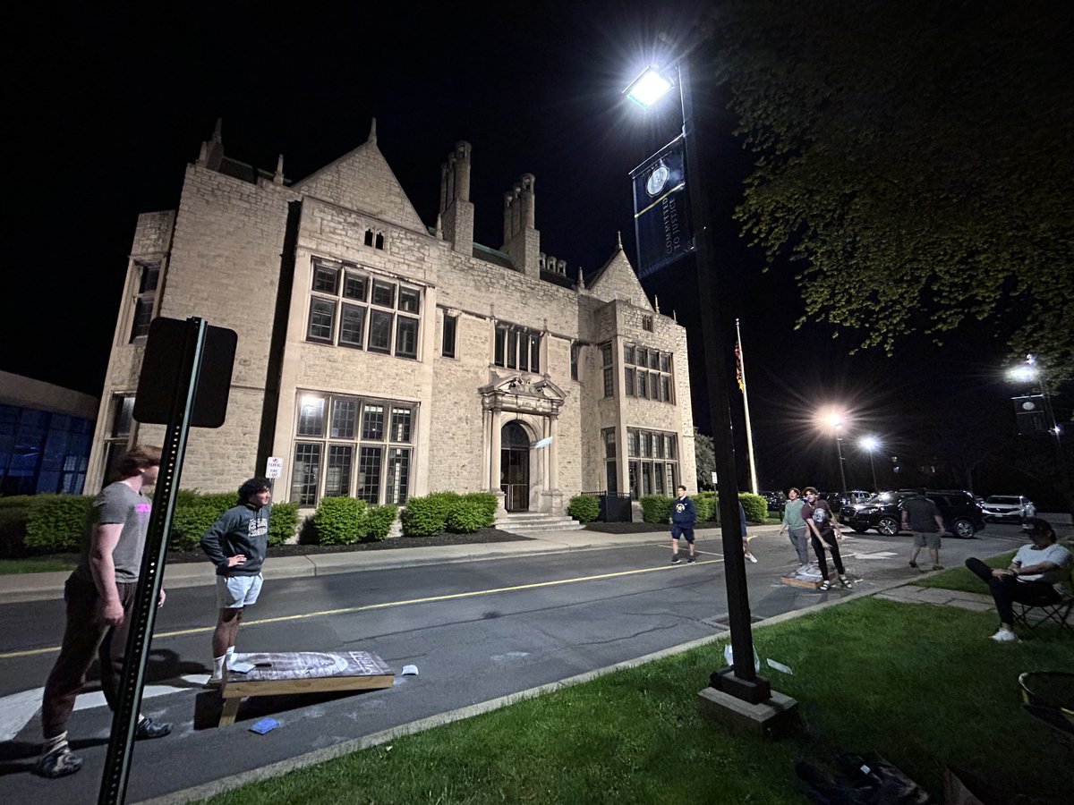 This place is special. That’s why there were tents all over the front lawn of 1180 Delaware Ave. last night. On the eve of their final day of classes, the Class of 2024 continued the tradition of camping out overnight outside the Koessler Academic Center.