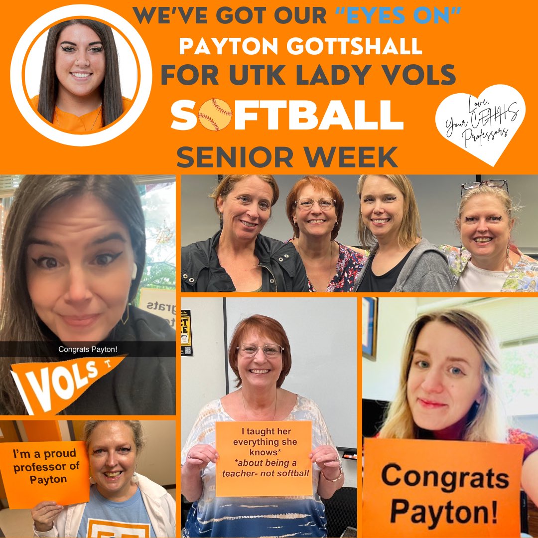 Julie Owens (@owensoned) on Twitter photo Congrats <a href="/pgott33/">Payton Gottshall ♡</a>, on an amazing year on the softball field and in the classroom! <a href="/Vol_Softball/">Tennessee Softball</a> <a href="/UTKTeacherEd/">TPTE UTK</a> Congrats <a href="/pgott33/">Payton Gottshall ♡</a>, on an amazing year on the softball field and in the classroom! <a href="/Vol_Softball/">Tennessee Softball</a> <a href="/UTKTeacherEd/">TPTE UTK</a>