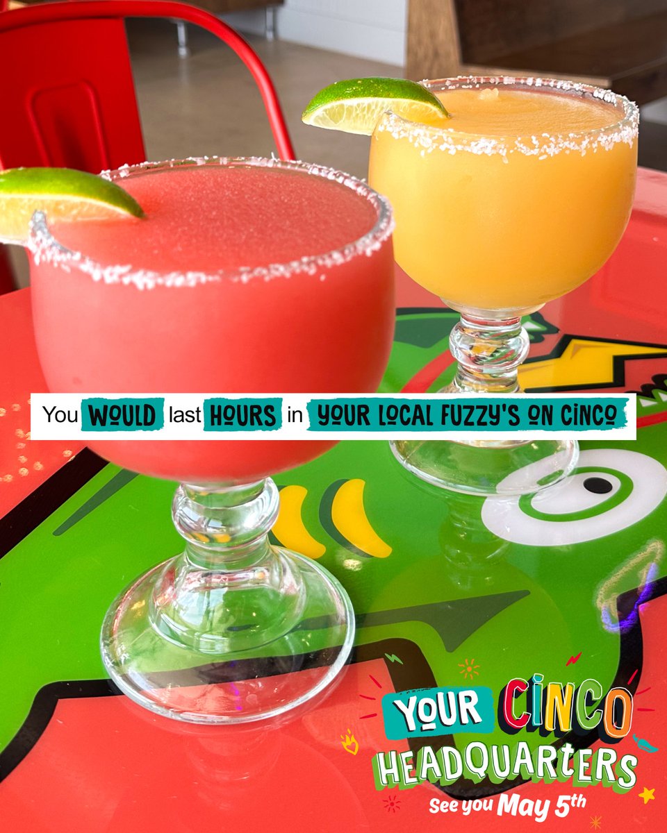 Who’s afraid of a few margs this Sunday? (Nobody.)