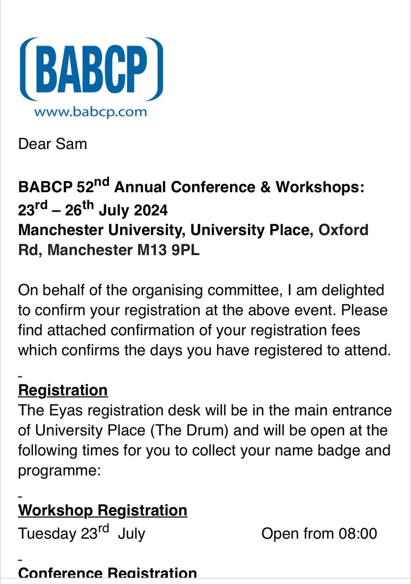 Things you love to see @BABCP #cbtworks