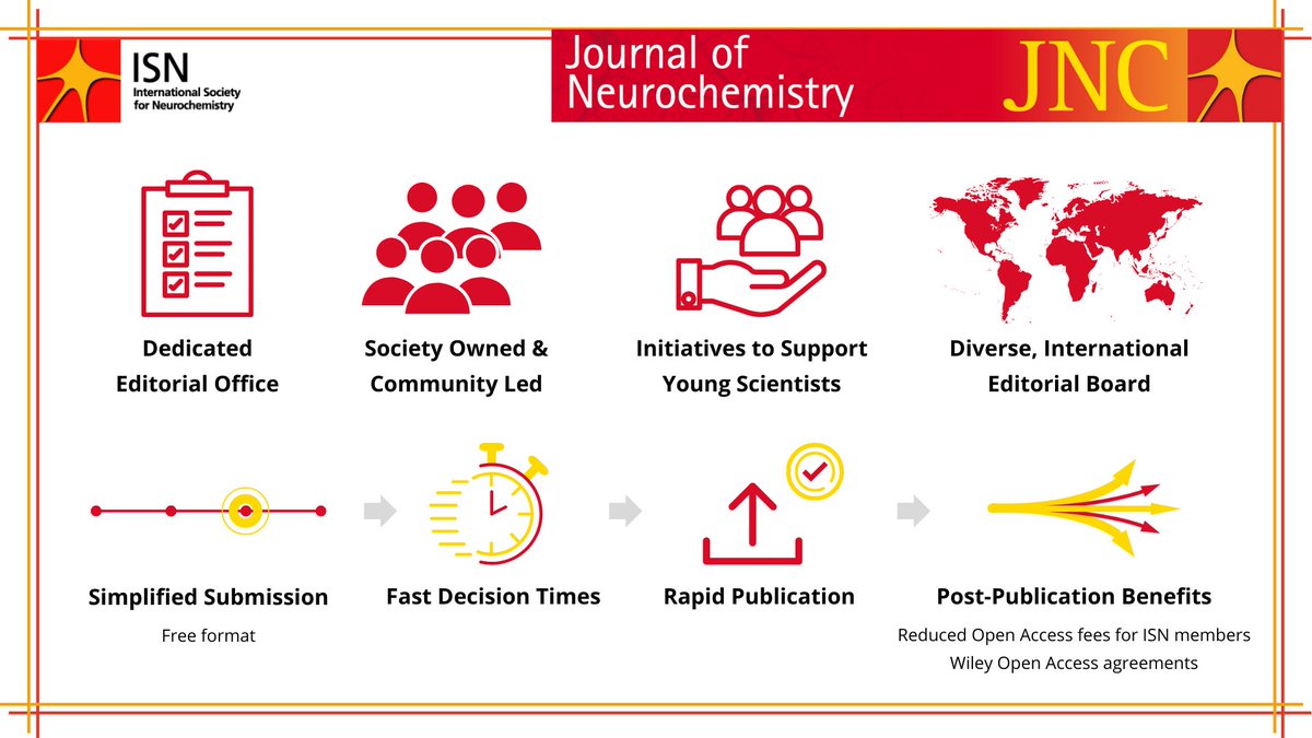 ➡️ @ISN_society owned and community led ➡️ Dedicated Editorial Office ➡️ Diverse, international Editorial Board ➡️ Initiatives to support our next generation of young scientists That's @JNeurochem!