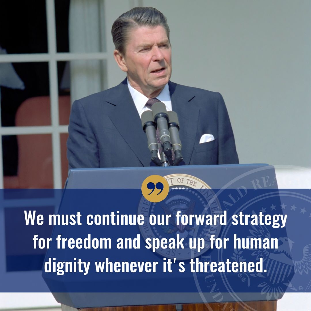 President Reagan believed in a nation where freedom was a right for all Americans. 🇺🇸 His unwavering dedication to this goal continues to inspire us today. #FreedomForAll #RonaldReagan #UnitedWeStand #Unity #Patriot