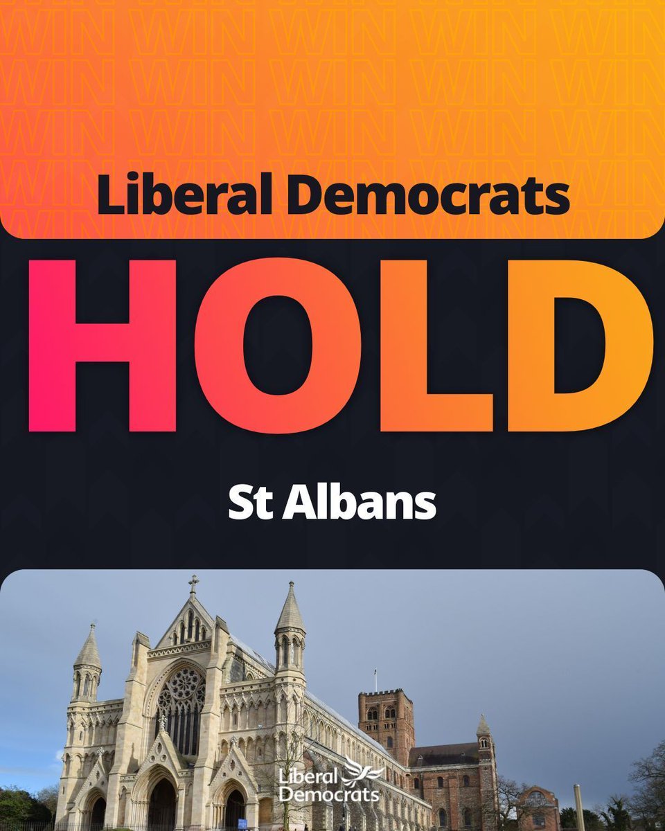 Liberal Democrats win 17 seats in St Albans.