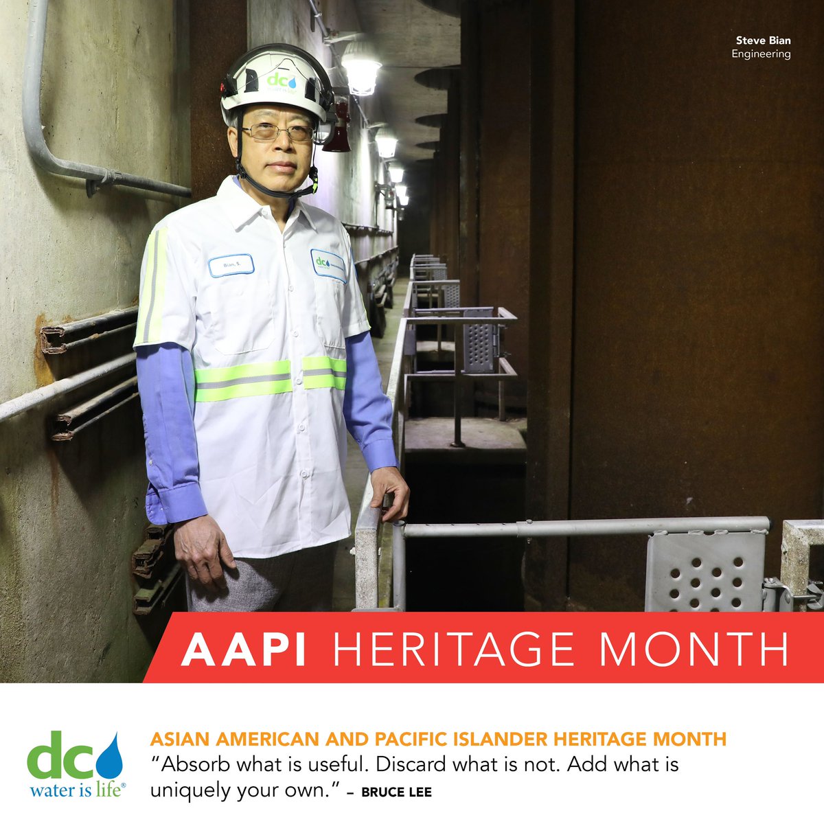 This month we are celebrating Asian American and Pacific Islander history. Team Blue honors the contributions the AAPI community has made not only to serve the District but to water sustainability everywhere. 💧🌏