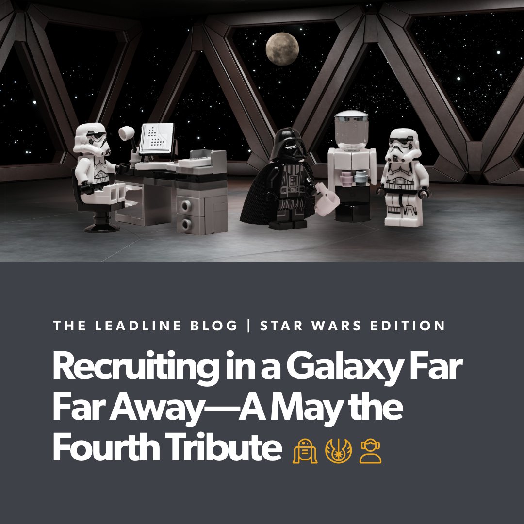 Calling all Star Wars fans (and everyone else)! We're celebrating May the 4th with a fun blog post analyzing the staffing needs of the Star Wars universe. 
hubs.ly/Q02w2qcx0

 #MayThe4th #StarWars #Recruiting #TalentAcquisition #Leadline 🚀