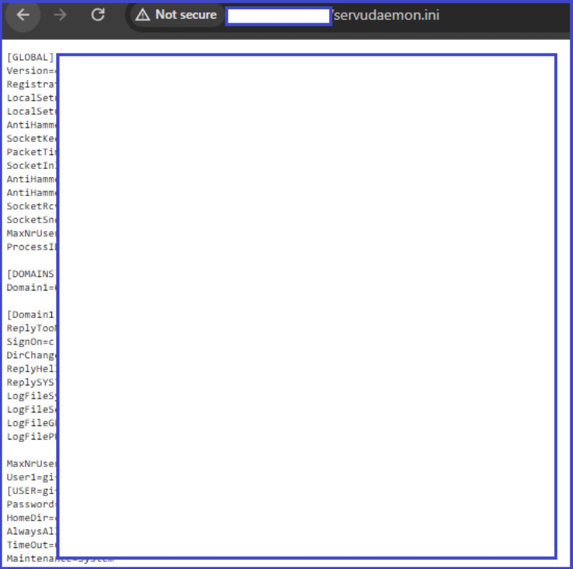 Add 'servudaemon.ini' to the wordlist, and maybe you will get juicy data. Enjoy! 😄
Created a nuclei template for it: github.com/NoRed0x/nored0… 🚀

credit: @NoRed0x 

#bugbountytips #cybersecurity #ethicalhacking 💻