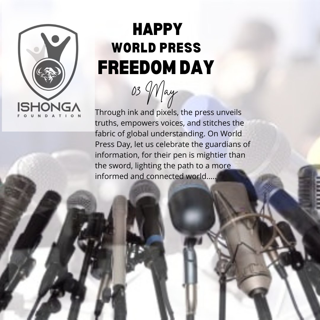 IshongaF45344's tweet photo. Happy World Press Freedom Day! Today we honor the indispensable role of a free press in fostering transparency and democracy. Let's continue to champion journalists worldwide who courageously uphold the truth. https://t.co/lddye6z61R