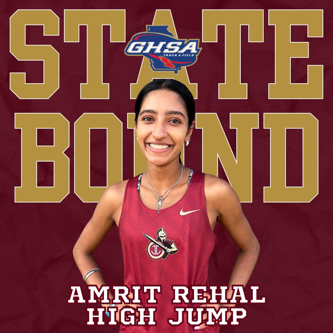 Johns Creek TF / XC (@johnscreektfxc) on Twitter photo AMRIT REHAL IS GOING BACK!
Amrit punched her ticket to state for the second year in the row for High Jump! <a href="/jcgladiators/">Johns Creek Athletics</a>
#highjump #trackandfield #statebound AMRIT REHAL IS GOING BACK!
Amrit punched her ticket to state for the second year in the row for High Jump! <a href="/jcgladiators/">Johns Creek Athletics</a>
#highjump #trackandfield #statebound