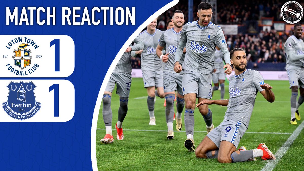 🏖️TOFFEES ON THE BEACH | LUTON TOWN 1-1 EVERTON | MATCH REACTION - @jpends_ gives his thoughts on tonight’s draw 😒Dubois Referee 😮‍💨Nice stress free game 🔥DCL scoring again 👇🏻Watch now👇🏻 youtu.be/WyHUoxpbsIA?si…