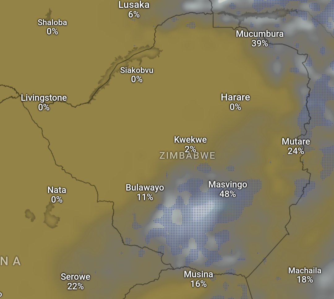 Generally clear conditions expected across northern Zimbabwe on Saturday, with cloudy to partly cloudy conditions expected over parts of southern Zimbabwe. Light showers may be experienced in parts of the eastern highlands and southern parts of the country. ☀️ 🌦 🇿🇼