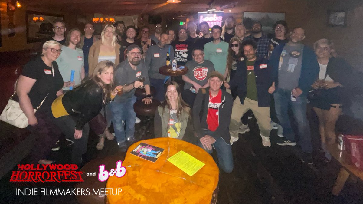 Another fabulous INDIE FILMMAKER MEETUP last night! Thanks to all who joined in the fun and congratulations to the raffle winners. Here's to our next meetup on Thursday June 6.
#bigfootlodge #hhfmeetup #HollywoodHorrorfest