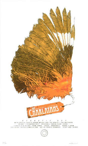 #gigposter #silkscreenprint #limitededition #TheCharlatans