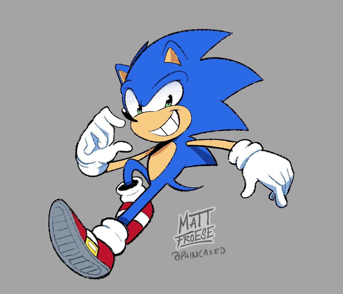 For someone who works on the comics, I really don't draw sonic as much as I used to haha