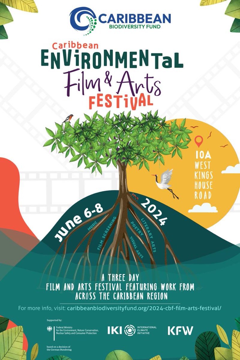 Calling all Caribbean artists! Are you passionate about environmental conservation? Submit your work to be featured in the upcoming CBF Caribbean Environmental Film & Arts Festival by Wednesday, May 8, 2024. 🗓️ June 6 - 8, 2024 📍Kingston, Jamaica ➡️ tinyurl.com/4brua87k