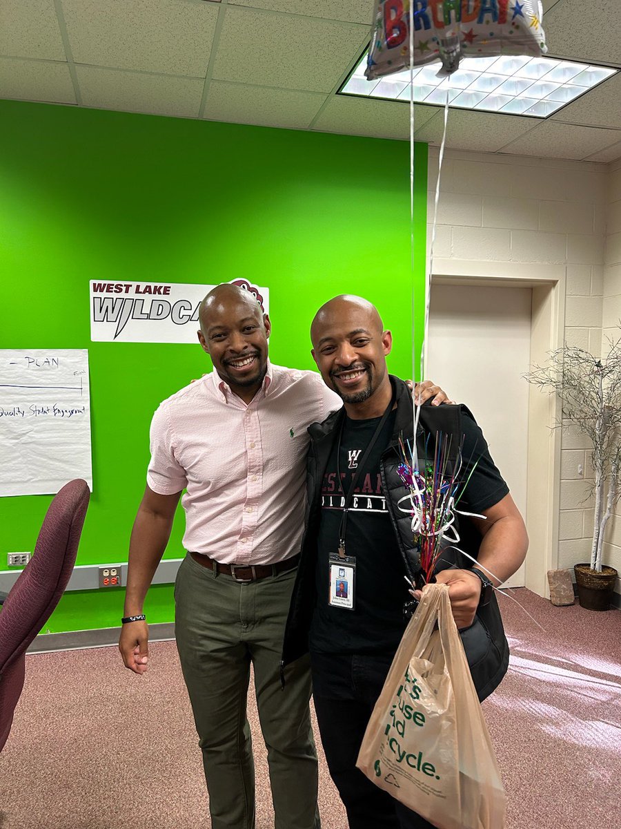 You ask me how I’m feeling? I’ll show you with the picture below!!! My brother who is also an educator drives from Greenville NC to show up at my school @WLMS_Wildcats and wish me a happy Birthday!!!! OMG!!! He really surprised me. Feeling blessed and thankful!!