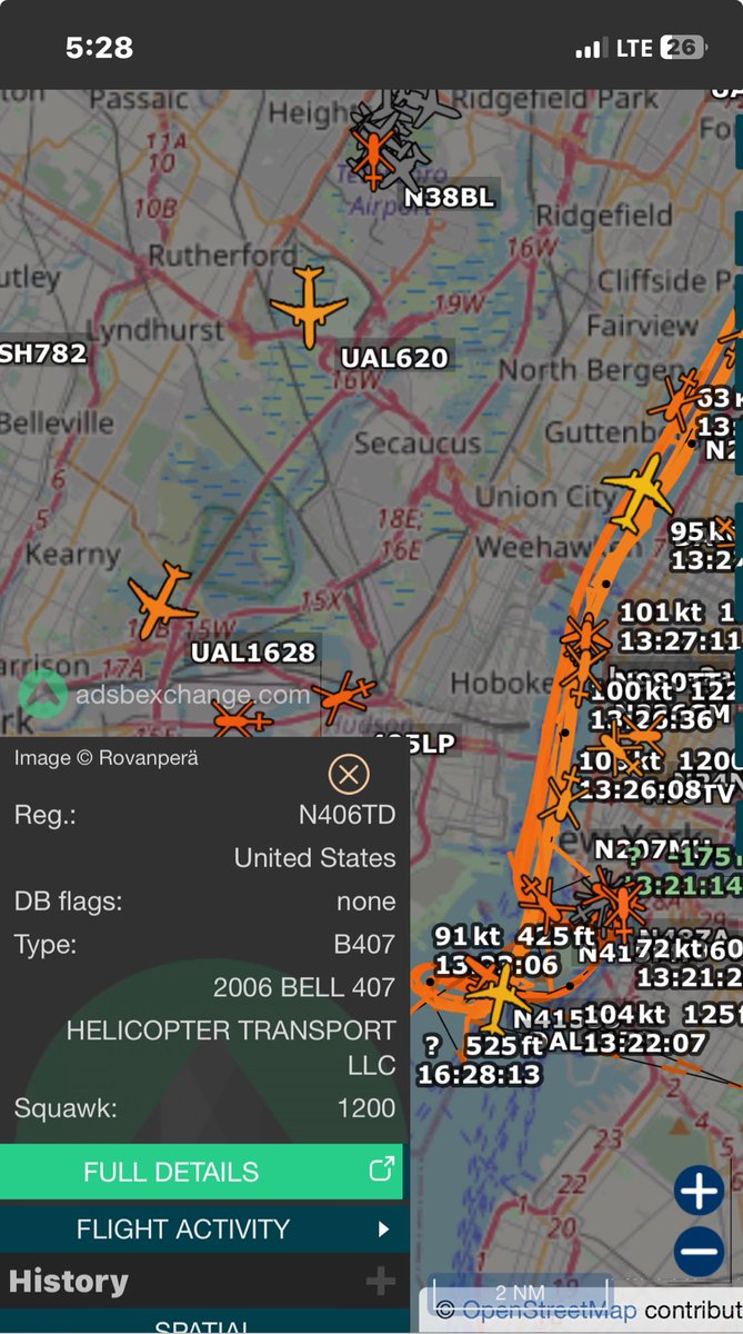 Heat Map of today’s 🚁 “tour” flts of only N406TD! Multiple flights today! Noise or Air pollution a concern yet? ⁦@SenSchumer⁩ ⁦@SenGillibrand⁩ ⁦@SenatorMenendez⁩ ⁦@SenGianaris⁩ cc: ⁦@StoptheChopNYNJ⁩ ⁦@CMAmandaFarias⁩ ⁦@NYCCouncil⁩