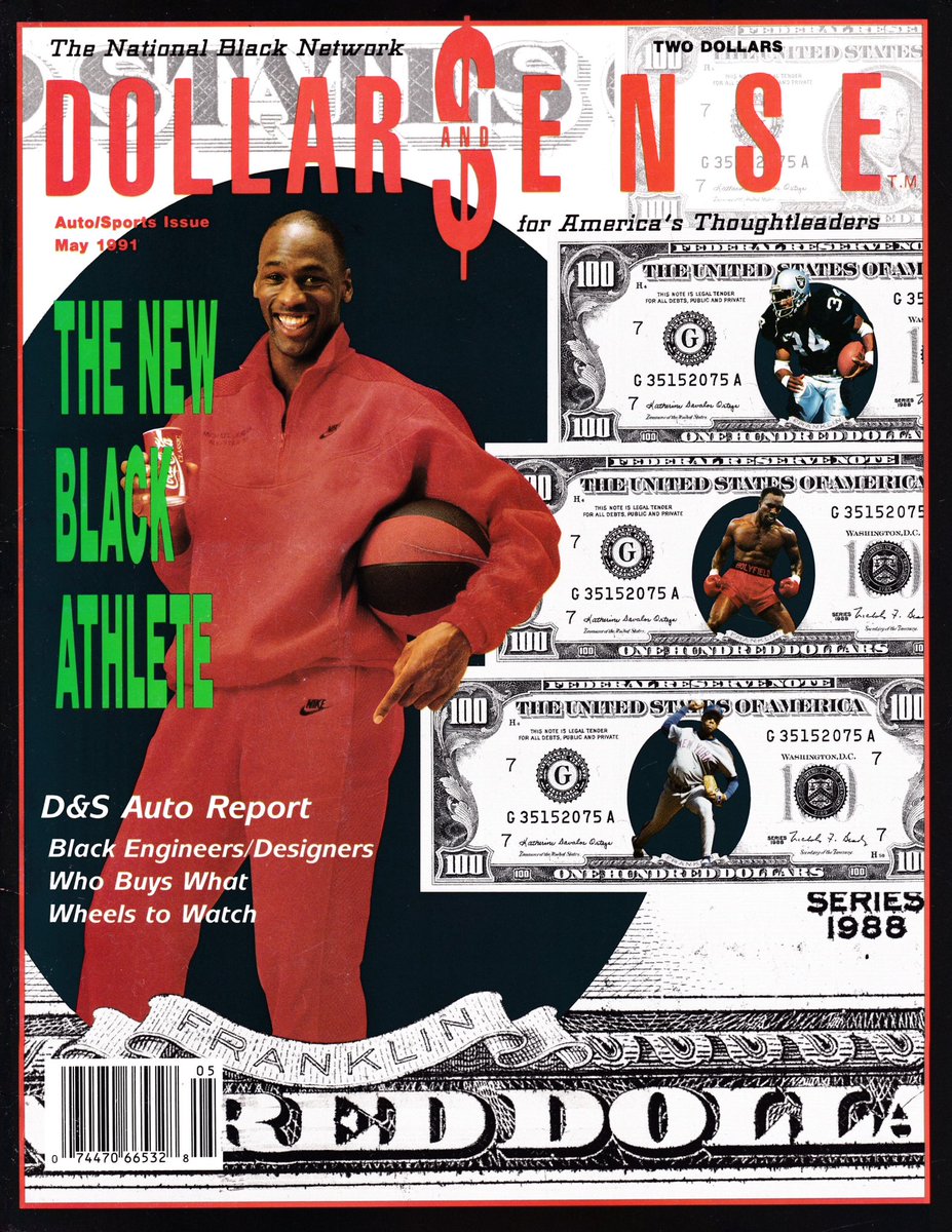 Dollar$ and Sense May 1991 #Jumpman #Jumpman23 #JumpmanHistory #AirJordan #MichaelJordan #Jordan #Chicago #Bulls #NBA #Mj23Covers