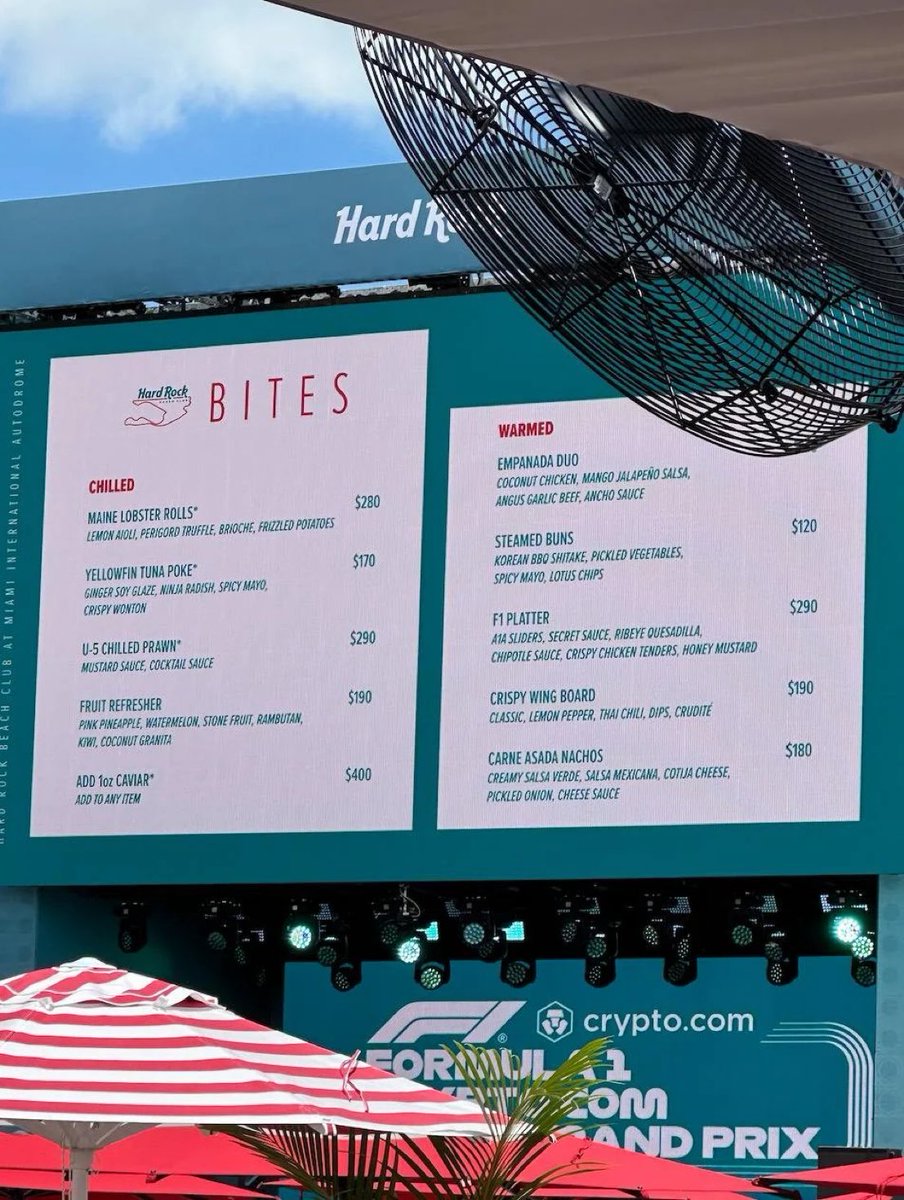 F1 Miami prices are bat shit insane