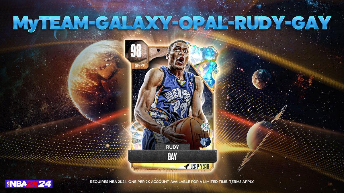 📌 New lockercode sur NBA 2K24 My Team, WOW

Pour... un Rudy Gay Galaxy