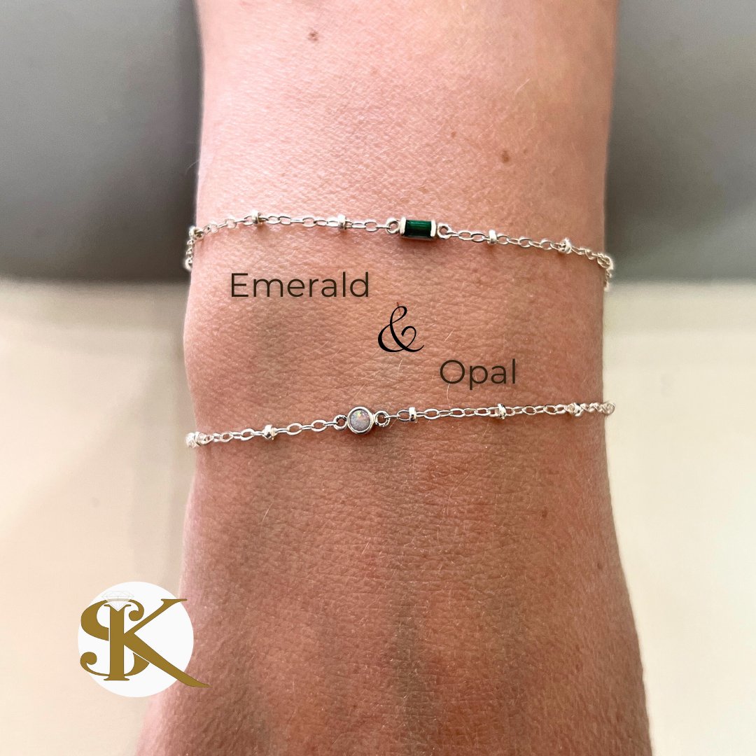 Planning on adding birthstone links to your permanent bracelet? Pre-order birthstone links today so we can have them ready for your appointment: bit.ly/SandKPermanent #morgantown #spencerandkuehn #mothersday #permananetbracelet #permanentjewelry #birthstones #preorder