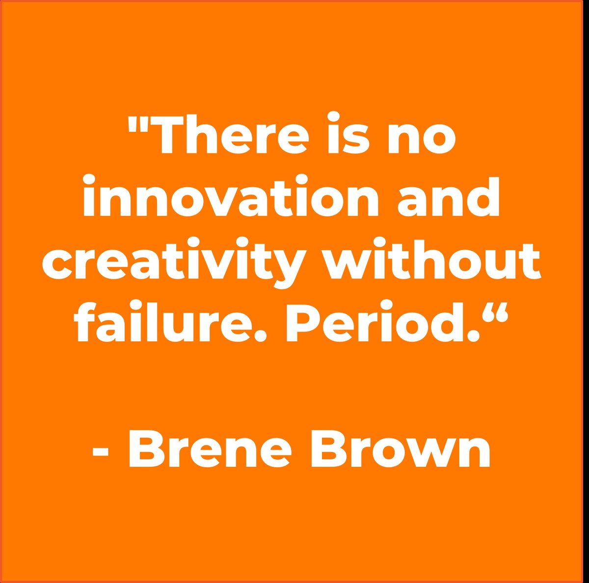 Embrace failure to fuel your vision! Taking risks & learning from setbacks is the engine of #business creativity. #entrepreneur #growthmindset #inspiration #EOS  #failwins #BreneBrown
