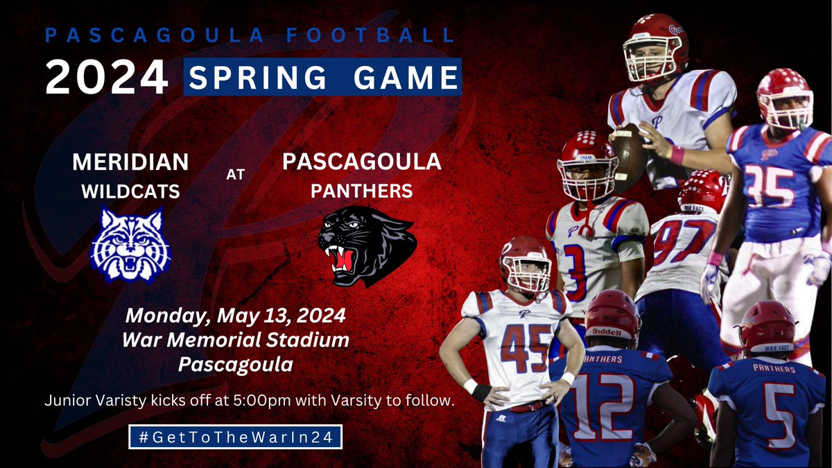 DATE CHANGE: The 2024 Spring Game has been moved to Monday, May 13th. JV starts at 5pm with Varsity to follow. #GetToTheWarIn24