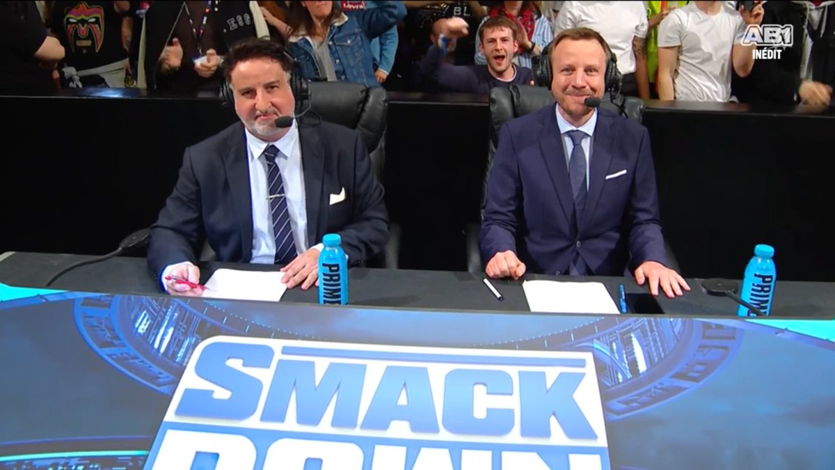 My Americans friends. Y'all have to understand that those two guys on the French commentary table? They made everybody's childhood in France.

That one thing we chanted after a two count? They created that catchphrase. They deserved to be here. #Smackdown