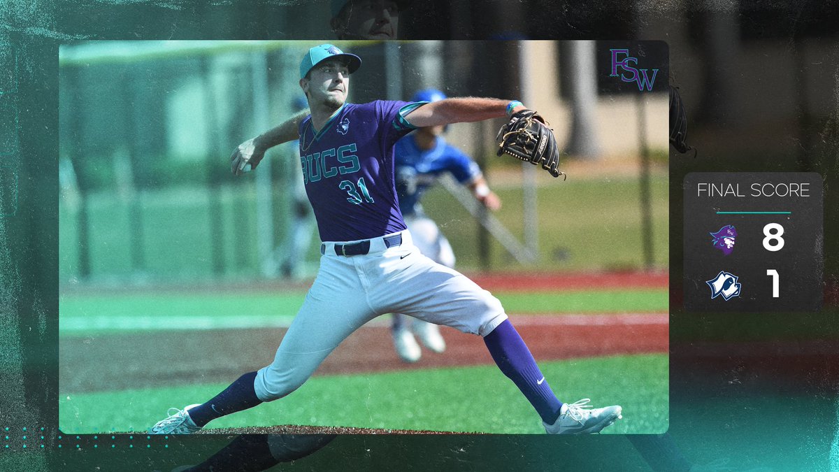 BSB: BUCS WIN!! FSW takes an 8-1 decision over Santa Fe in game one of the Fort Myers Regional. Landen Burch throws 6 shutout innings and punches out 8 while Victor Figueroa drives in 3 in the win