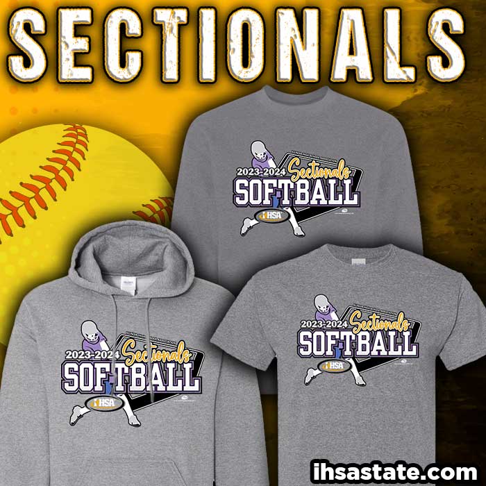 Softball Sectionals are in a few weeks! Make sure to check out our site below to purchase your very own merch! Ihsastate.com #softball #sectionals #ihsa #illinois