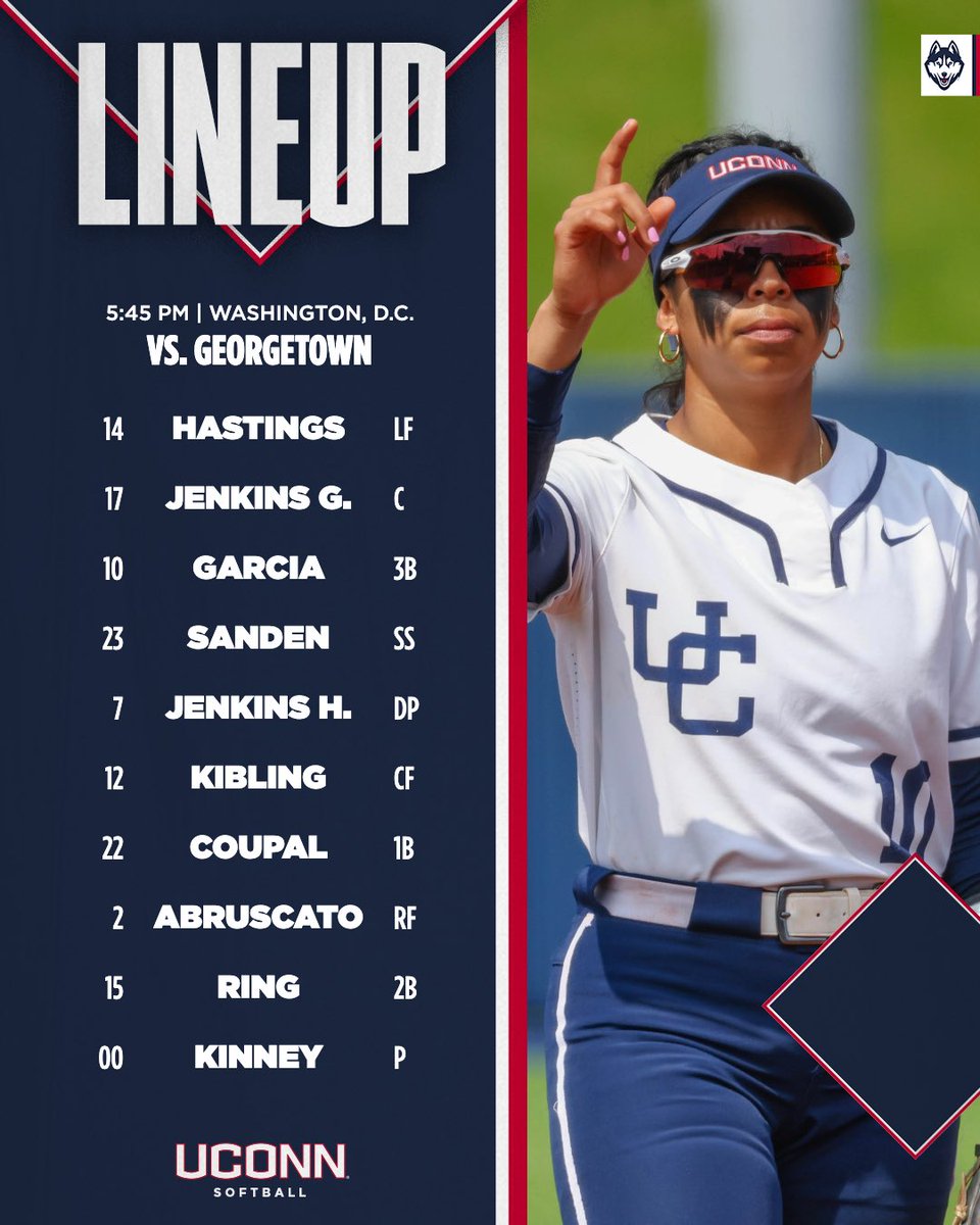 The lineup for game two! Watch: youtube.com/watch?v=memW6o… Live Stats: stats.statbroadcast.com/broadcast/?id=…