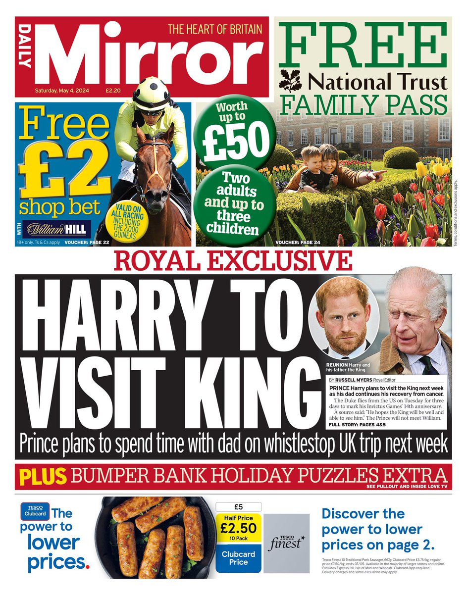 ROYAL EXCLUSIVE: Prince Harry plans to see the King on whistle stop visit to the UK next week - but will not meet the Prince or Princess of Wales amid their fractured relations. Full story 👇 mirror.co.uk/news/royals/pr…