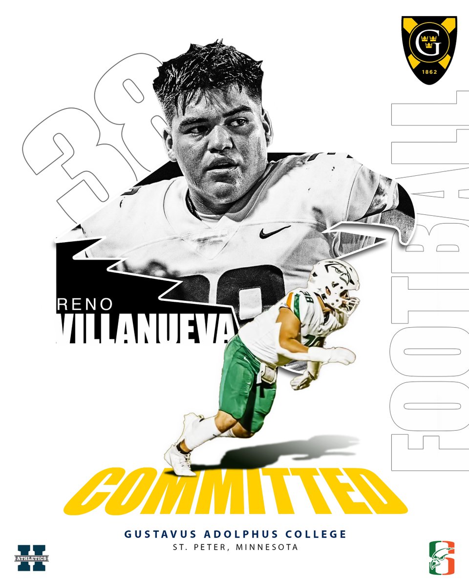 Big Congratulations to Harlingen High School South student-athlete, Reno Villanueva, who just signed his letter of intent to play football for Gustavus Adolphus College! We wish you the best for next year!