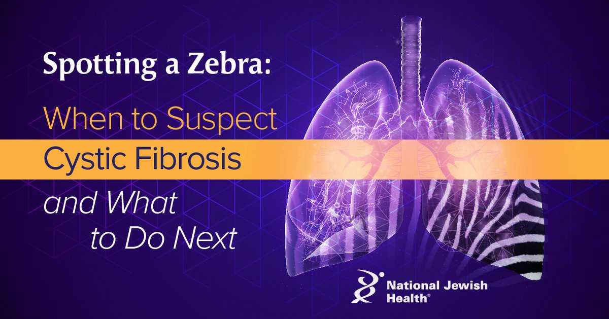 Check out a new #cysticfibrosis #CME course featuring @JenTaylorCousar, Dr. Jared Eddy & Sara Dederman Brayshaw. Learn factors that lead to missed #CF diagnosis & how to spot this #lungdisease
bit.ly/NJHCME
#CFAwarenessMonth #healthcare #MEdEd #FOAMed #Nursing #FOAMPed