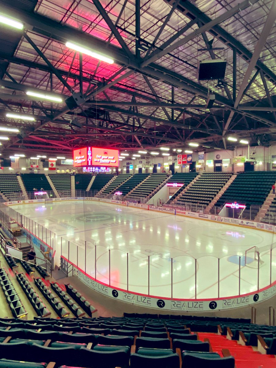 Can’t wait for @CoolInsArena to fill up with the greatest hockey fans for Game 1 of the 2nd round of the ECHL North Division playoffs. Our @ECHLThunder will get it done while the fans Bring Tha’ Noise!! Let’s Go Thunderrr!!