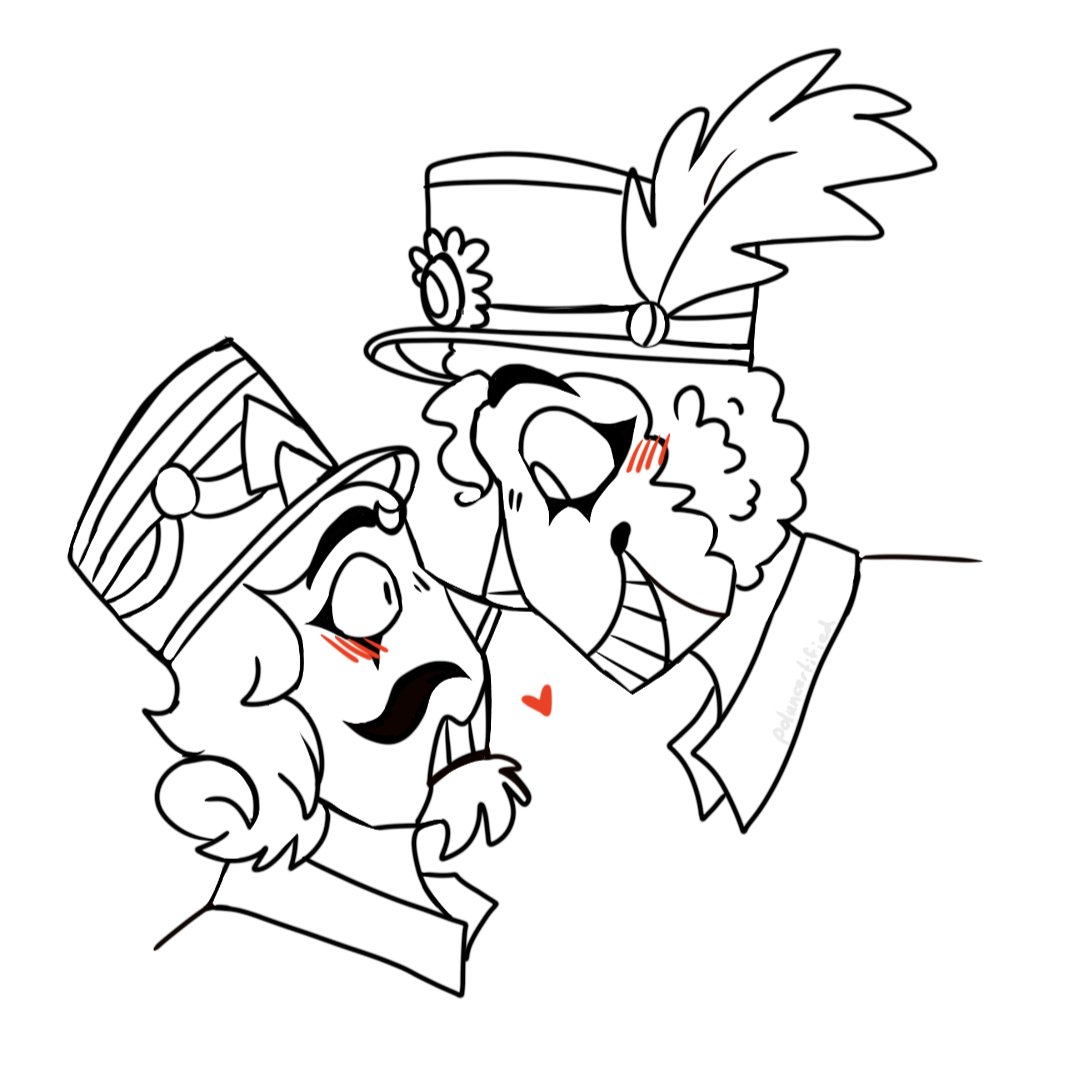 • Older doodle but I think it's still cute

Nutcracker Reticent and Cosmo <3

#idv