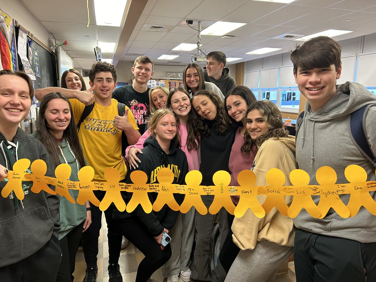 #noplaceforhate @CBWestHS we are all connected!